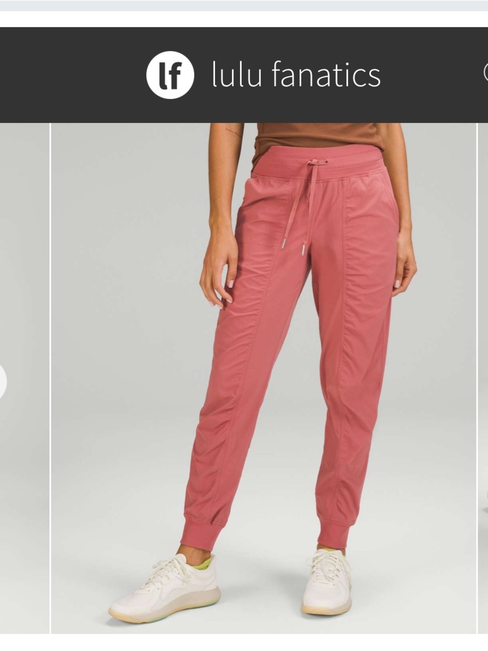 Lululemon Dance Studio Mid-Rise Jogger Sz 2 Brier Rose Pink Full Length 2045